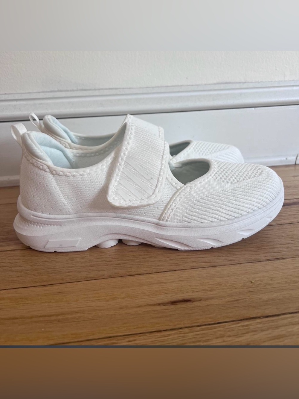 White Mary Jane Sneakers